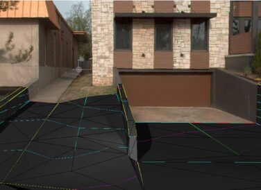 survey rendering of bus parking bay